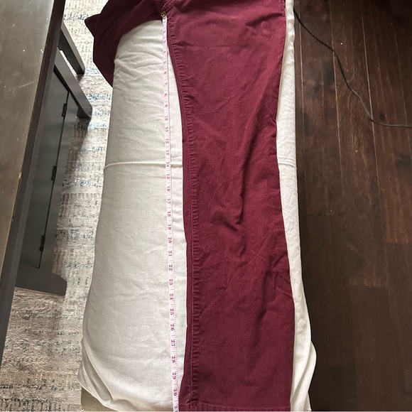 Eddie Bauer Cranberry Red Slightly Curvy Bootcut Corduroy Pants – Size 10 - Picture 4 of 10